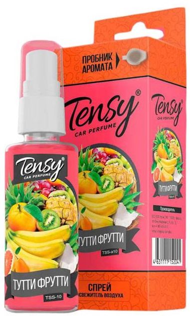 Ароматизатор спрей Tensy TSS10, 50мл, Тутти Фрутти