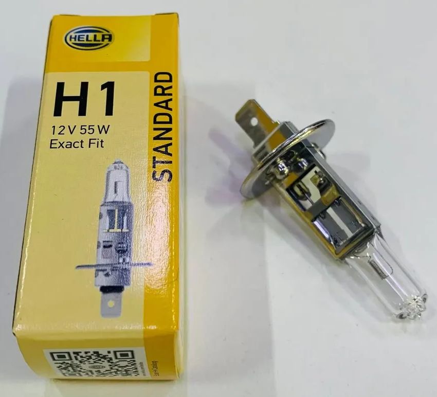 Лампа галогенная H1 55W 12V Hella 8GH002089131