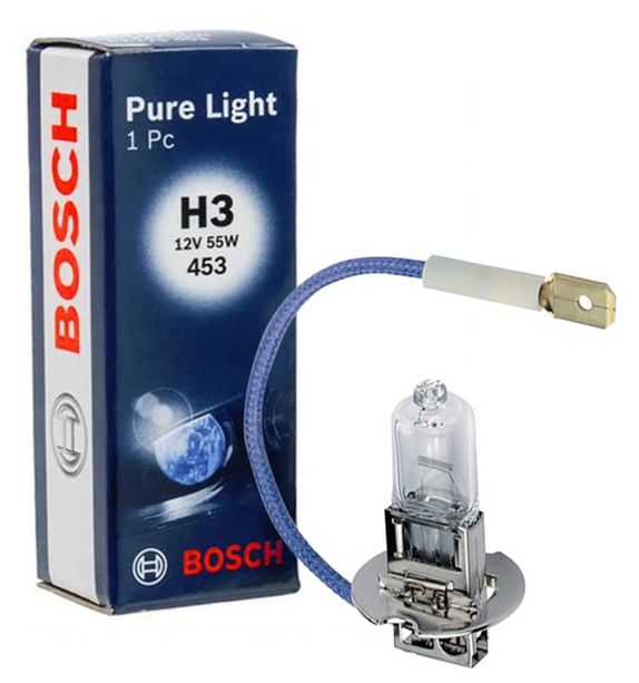 Лампа галогенная H3 12V 55W Bosch Pure Light 1987302031
