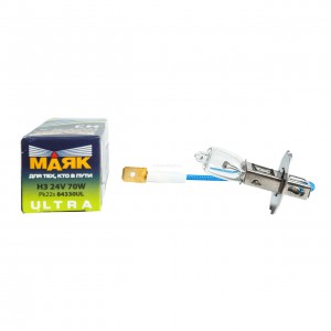 Лампа галогенная H3 24V 70W Маяк Ultra