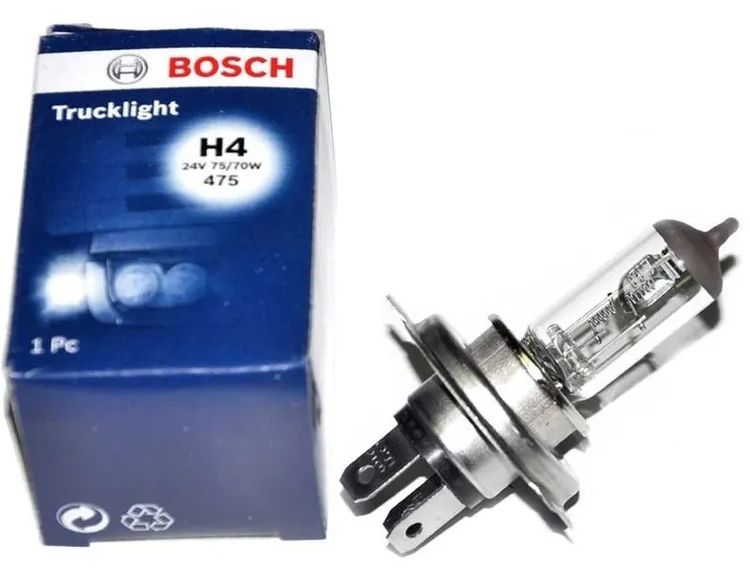 Лампа галогенная H4 75/70W 24V Bosch Trucklight 1987302441