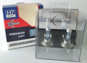 Лампа галогенная H7 12V 55W 3600K Xenite Premium +100%, box 2шт