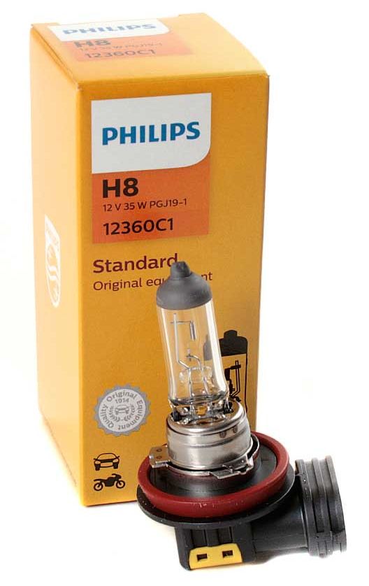 Лампа галогенная H8 12V 35W Philips 12360C1