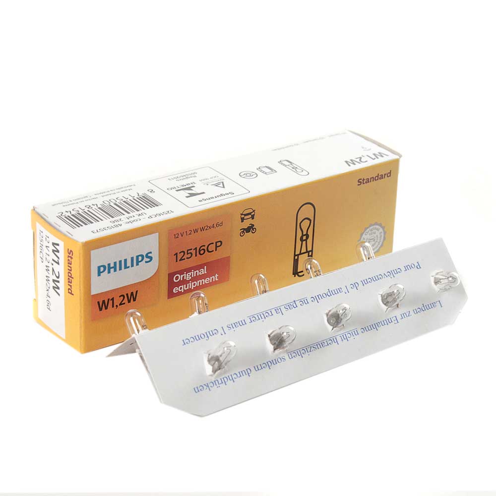 Лампа галогенная W1.2W 12V Philips 12516CP