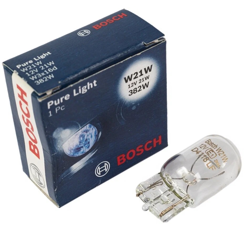 Лампа галогенная W21W 12V BOSCH Pure Light