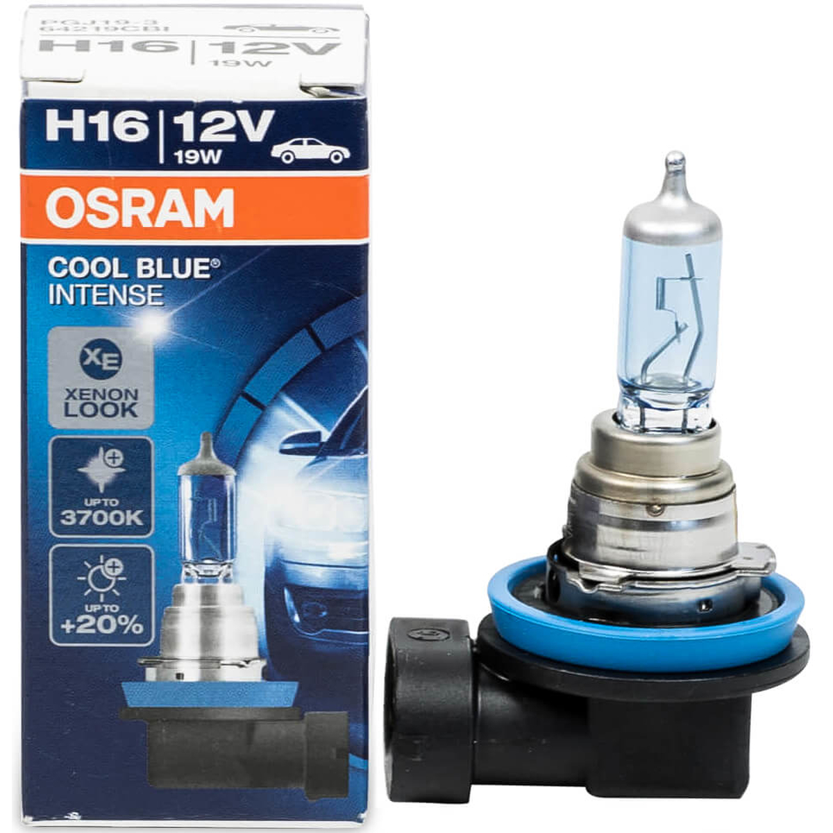 Лампа H16 12V 19W 3700К +20% Cool Blue Intense Osram 64219CBI