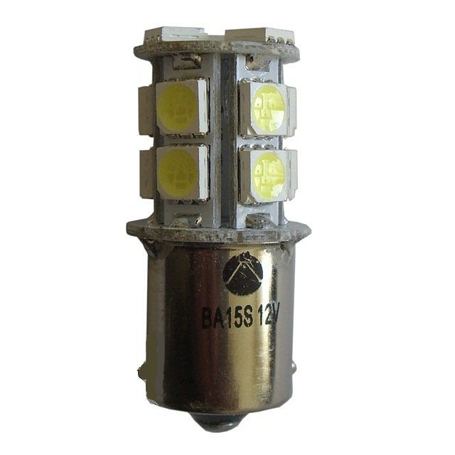 Лампа светодиодная P21W 12V 13 LED ДИАЛУЧ, цвет белый