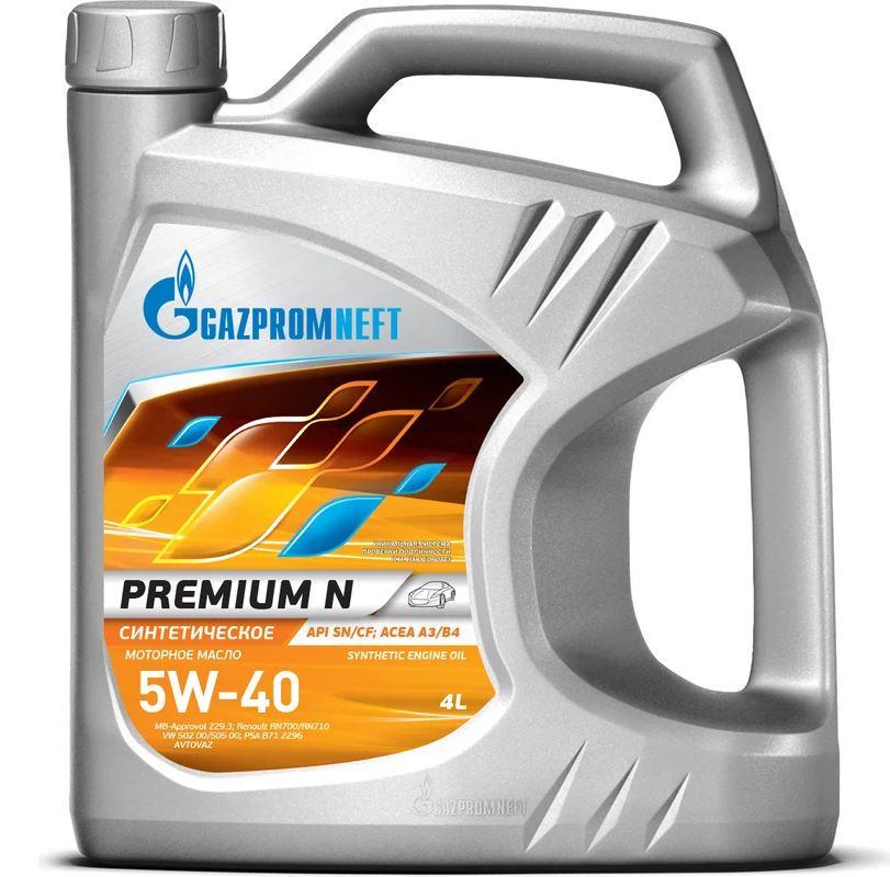 Масло моторное синт. Gazpromneft Premium N 5W40, 4л
