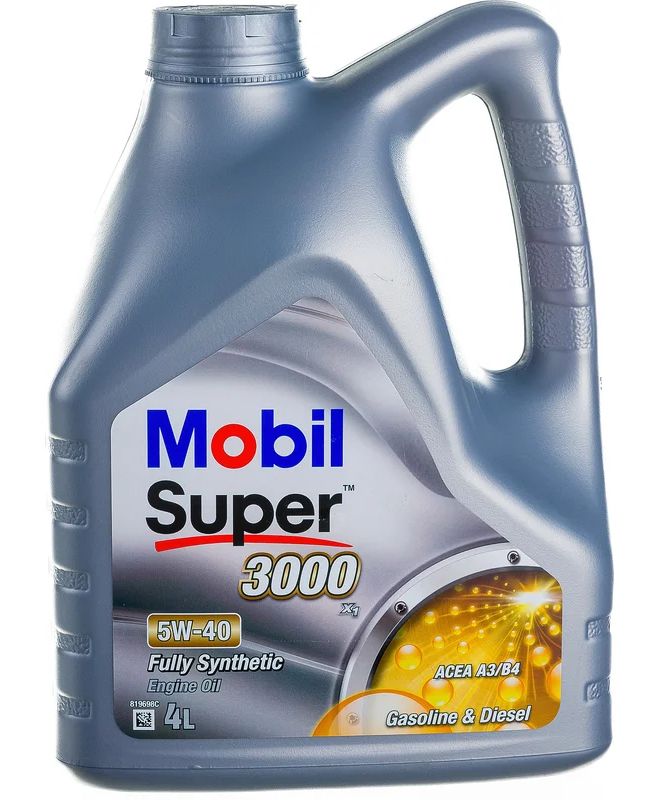 Масло моторное синт. Mobil Super 3000 X1 5W40 Турция, 4л