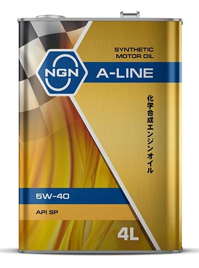 Масло моторное синт. NGN A-Line 5W40 SP, 4л