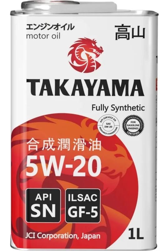 Масло моторное синт. Takayama 5W20, 1л