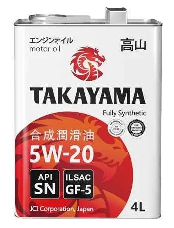Масло моторное синт. Takayama 5W20, 4л