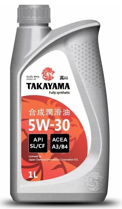 Масло моторное синт. Takayama 5W30 A3/B4, пластик, 1л