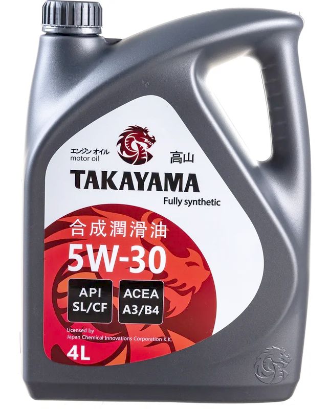 Масло моторное синт. Takayama 5W30 A3/B4, пластик, 4л