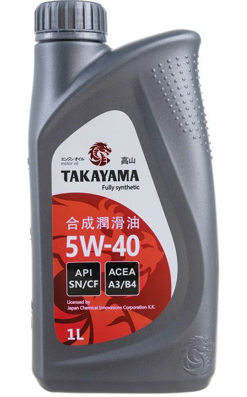 Масло моторное синт. Takayama 5W40 A3/B4, пластик, 1л
