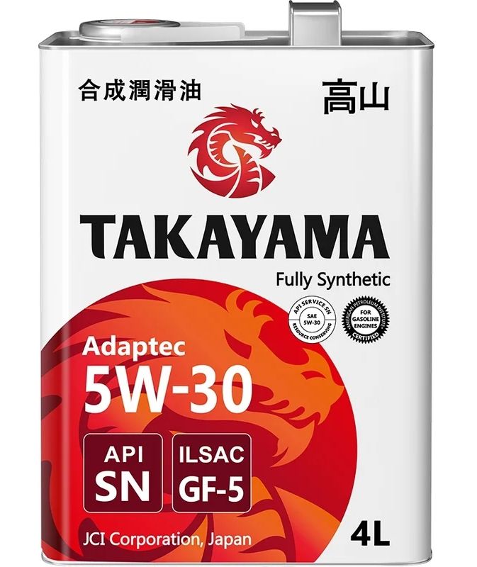 Масло моторное синт. Takayama Adaptec 5W30 SN GF-5, 4л