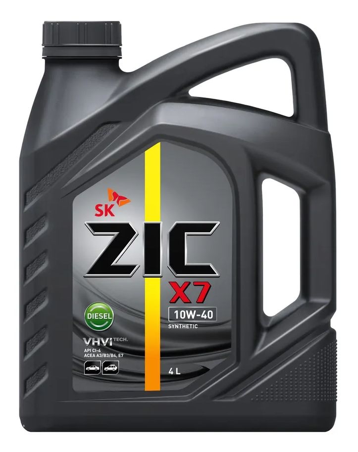 Масло моторное синт. ZIC X7 Diesel 10W40, 4л